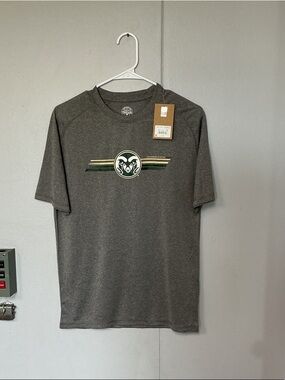 Rivalry Threads Gray Colorado State Rams Graphic Short Sleeve Tee
